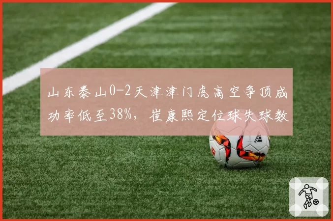 山东泰山0-2天津津门虎高空争顶成功率低至38%，崔康熙定位球失球数升至联赛并列第一